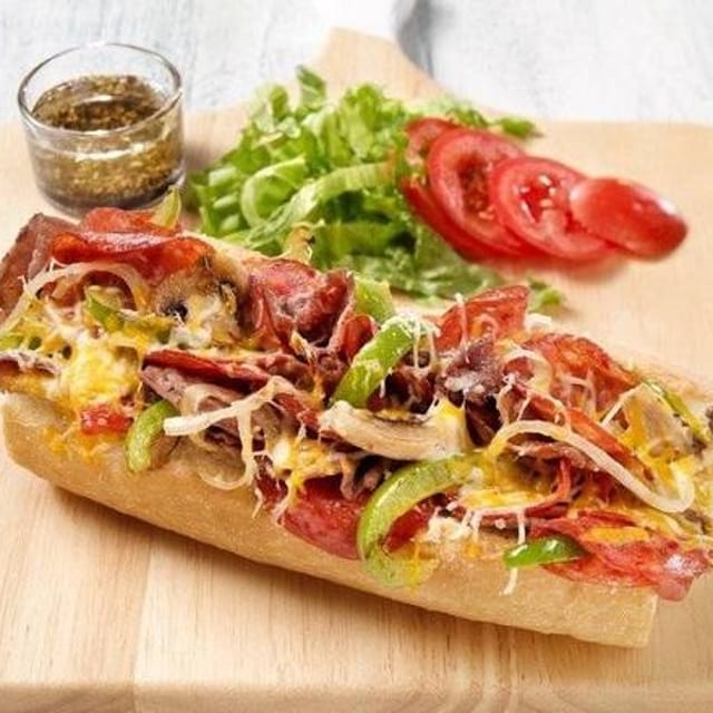 Pepperoni, Steak & Cheese.